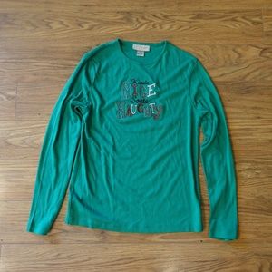 Christmas Embellished T Kinda Nice Sorta Naughty